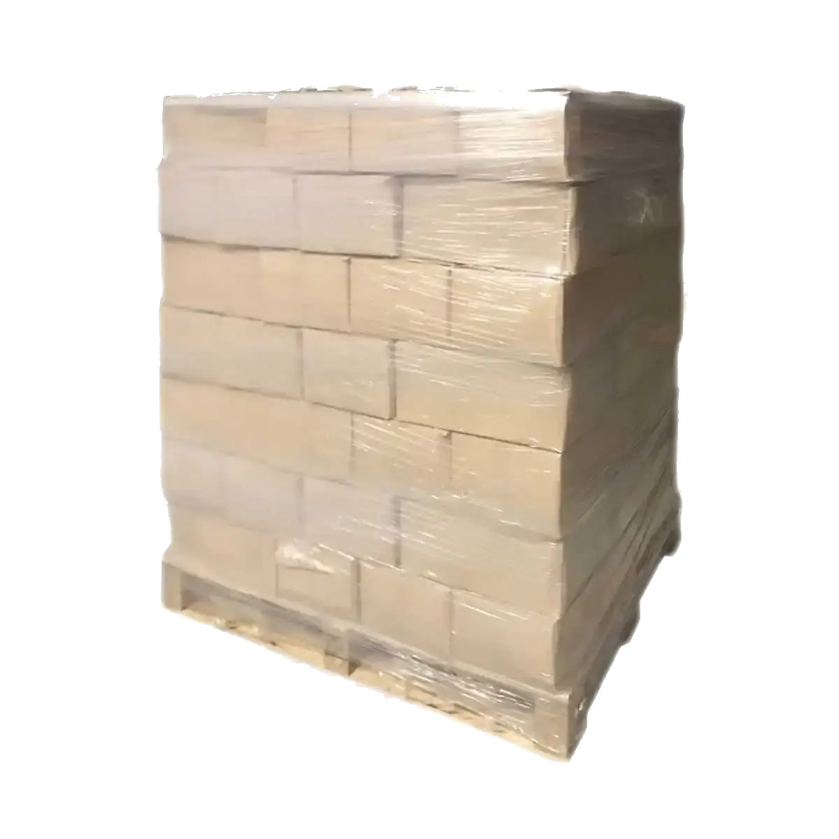 Eichenholzbriketts rund ohne Loch – Palette 90 × 10 kg (900 kg)