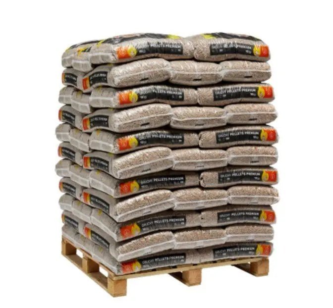 Granulés de bois résineux ENplus A1, 6 mm – palette 65 × 15 kg (975 kg)